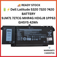 DELL LATITUDE 5320 7320 7320 7420 7520 7FMXV 9JM71 BATTERY