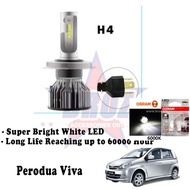 Proton Viva (Head Lamp) C6 LED Light Car Headlight Auto Head light Lamp 6500k White Light (Free Osra