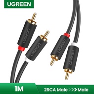 UGREEN 2RCA to 2 RCA Male to Male Audio Cable RCA Audio Cable for DVD TV CD Soundbox