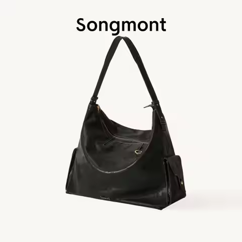 Songmont Lady Handheld Bag Luxury Large Capacity Leather Vintage Casual Style Multiple Colors Lady C