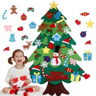 3.2ft DIY Felt Christmas Tree Wall Hanging Christmas Tree Christmas Wall Decoration Children's Gift