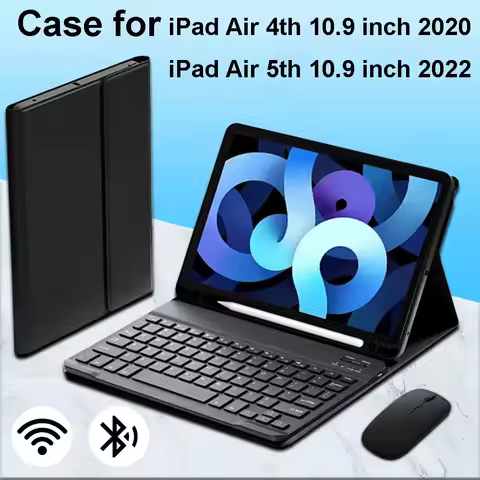 For iPad Air 4th 10.9" 2020 A2072 A2316 A2324 A2325 Keyboard Case for iPad Air 5th 10.9" 2022 A2588 