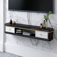 Floating TV Stand Cabinet Wall Mounted Media Console with drawer Modern Component AV Shelf Entertainment Console Storage Shelf for Home Living Room Office needed