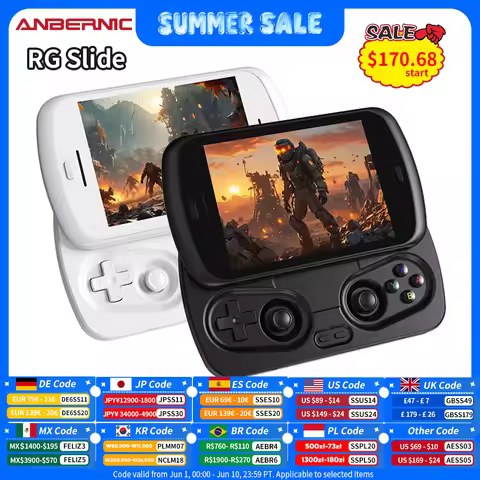 ANBERNIC RG Slide Video Handheld Game Console 4.7" LTPS In-Cell Screen Android 5000mAh Supports WIFI