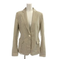 Akris Jacket stripe beige Long sleeves Direct from Japan Secondhand