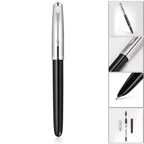 Jinhao 86 Classic Retro Fountain Pen Blue Black Red Multi-Color with Silver Arrow Clip Ink Pens Busi