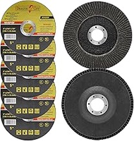 7-Piece Angle Grinder Disc Set, 5" x 3/64" x 7/8" Cut Off Wheels for 4-1/2" Cordless Grinder Tool, F