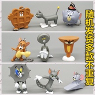 Tom And Jerry Figurine Toy Keychain Blind Box Cat And Mouse Collectible PVC Office Decoration Static