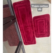 Thảm lau chân bộ 2 thảm bếp thảm decor siêu thấm hút sợi bông cotton 100% siêu mềm mại sang trọng th