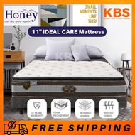 (FREE Shipping) HONEY 100% Authentic 11''Thickness HONEY  IDEAL CARE / Turn Free / Spring Mattress / Spinal Support Type