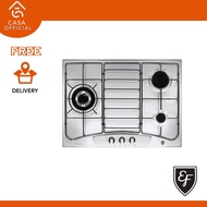 EF 68CM 3 Burners Stainless Steel GAS HOB - EFH 3760 TN VSB