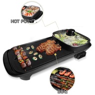 BEST SELLER 2 in 1 Electric Grill Samgyupsal with Shabu-Shabu Hotpot BBQ Grill Motor Smokeless Indoo