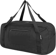 HOLYLUCK Foldable Travel Duffel Bag For Women & Men Luggage Great for Gym, A-Black-55L, 55L