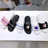 🔥Yonghe Genuine Special Offer🔥Ready Stock Champion Champion Sports Slippers Slippers Cursive LOGO Ca