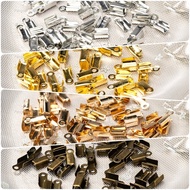 Hinge Size 4x10 Mm. Pack Of 50 Pieces Rope End Keepers Long Hinged Segments Jewelry Parts | AG