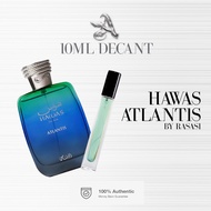 ✨Authentic Hawas Atlantis By Rasasi EDP (10ml Decant)