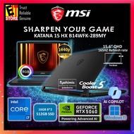 MSI Katana 15 HX B14WFK-289MY (i7-14650HX/16GB/512GB SSD/15.6" QHD/RTX5060 8GB GDDR7/W11/2Y) Gaming 