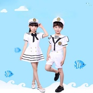 Halloween Navy Cosplay Costumes Army Suit Kids Dress Sailor Uniform Stage Wear Performance Dance Clothing