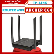 TP-LINK ARCHER C64 WIFI ROUTER - Speed Up to 400Mbps, Dual Band Support, Access up to 30 users, Wide