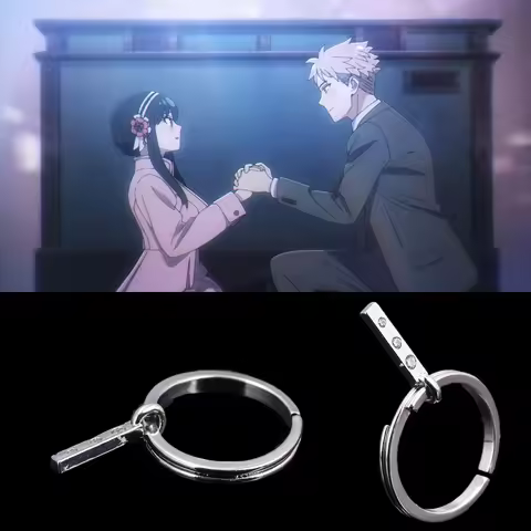 Anime SPY×FAMILY Twilight Proposal Ring Romantic Adjustable Ring Male Fans Cosplay Jewelry Accessori