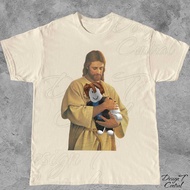 Jesus Holding Gamer Tshirt| Goofy Ahh Weird Meme T Shirt Weirdcore Cursed Shirt Funny Brainrot Shitp