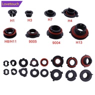 LOVETOUCH 2Pcs Car LED Headlight Light Lamp Bulb Adapter Holder Base Sockets Retainer For H1 H3 H4 H