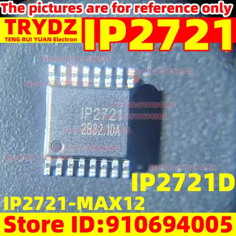 100-5pcs Original New IP2721 IP2721-MAX12 IP2721D TSSOP-16 Fast charging protocol charging diode tra