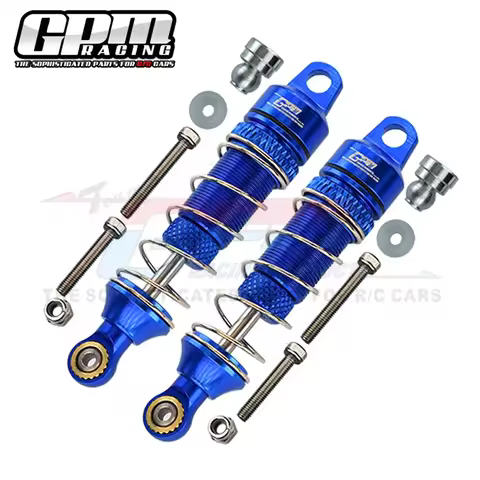 GPM Metal Aluminum 60MM Rear Shock Absorbers LOS213001 for LOSI 1/18 Mini-T 2.0 2WD Stadium Truck LO