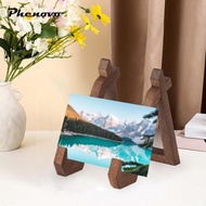 [Phenovo] Wooden Plate Holder Plate Stand Cook Book Holder Picture Frame Photo Stand for