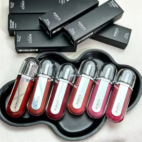 Luxury Kiko 3D Lip Gloss Liquid Lip Glaze Transparent Lipgloss Mirror Lipstick Moisturizing Glossy F