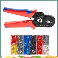 Crimping Tools Wire Pliers - 1250 PCS Wire Ferrules with Crimpers Pliers Kit for Electricians, Adjus