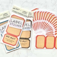 Kraft Paper Label Sticker Handwritten Name Sticker Retro Mouth Pick-up Paper Product Self-adhesive Self-adhesive Writing Paper Small Label Kraft Paper Label Sticker Handwritten Name Sticker Retro Mouth Pick-up Paper Product Self-adhesive Self-adhesive Wri