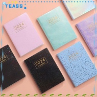 TEASG 2024 Agenda Book, with Calendar Dazzling Colorful Diary Weekly Planner, High Quality A7 Pocket Notebooks Students