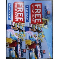 【2@RM54】Legoland kids go free ticket child ticket 1 day ticket EXP 31/3/2023