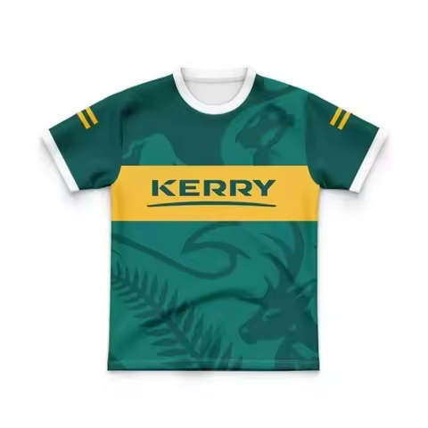 25-26 Kerry Training Jersey Men's Rugby Jersey Goalkeeper T-shirt Stylish Comfortable Cool Breathabl