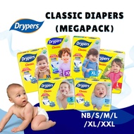 DRYPERS CLASSIC / BABY DIAPERS MEGAPACK
