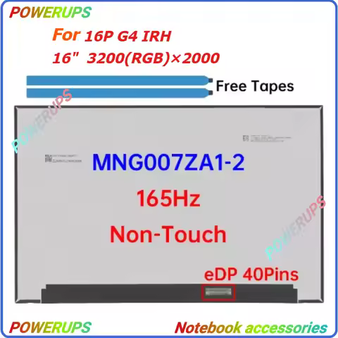 New A+ Laptop LCD Screen/Display Panel For LENOVO 16P G4 IRH B160QAN04.S 120Hz MNG007ZA1-2 165Hz 320