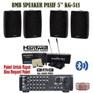 PAKET UNTUK RAPAT BMB DA 1600 SPEAKER BMB KG-511 MIC WIRELESS HARDWELL