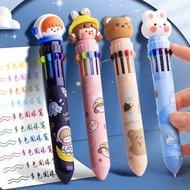 Ball Pen Colour Colourful Set 0.5 mm Ballpen Set Different Color in One 5 8 10 Cute Cartoon Korean S