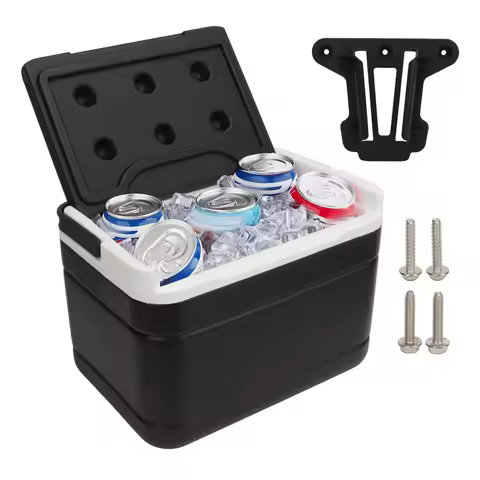 Golf Cart Ice Cooler with Mounting Bracket Kit 6L Capacity Portable Universal Fit Replacement for E‑