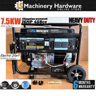 MOSTAZ MOTO MSG8000K 7500Watt/7.5KW 4-stroke Petrol Generator - Heavy Duty for Commercial Use - 6 Mo