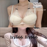 [lrz666] Show Big Sexy Lace Halter Neck Pseudo-Mother Bra Deep V Thickened 6cm Push-Up cd Cross-Dres