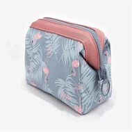 Floral Wash Bag Multifunctional Portable Large Capacity Travel Cosmetic Organizer Women's Steel Fram