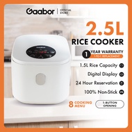 Gaabor Homepro Mini Rice Cooker (2.5L) Smart Micro Processor Rice Cooker Non-Stick GR-S25D