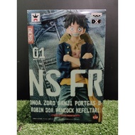 One Piece Luffy Jeans Freak DXF Original Gold Sticker