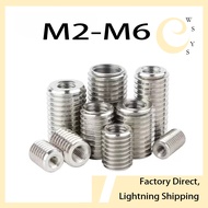 304 stainless steel thread protective sleeve, internal thread nut, insert nut M2-M6 【WSYS-MB-NW】