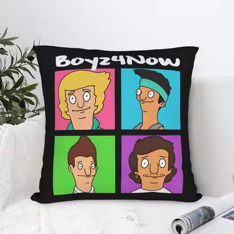 Boyz 4 Now Bobs Burgers Square Pillowcases Polyester Sofa Cushion Cover Creative Decorative Pillow C