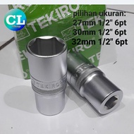 MATA LONG SOCKET BIT 27mm 30mm 32mm socket wrench 1/2" 6pt shock deepwall 1/2in tekiro