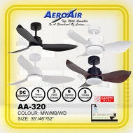 AEROAIR AA-320 Ceiling Fan 36/46/52 Inch With Dimmable LED Light