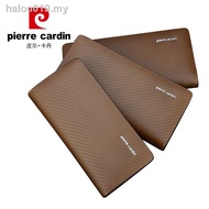 【Hot Stock】ready stock ↂPeel Cardan wallet men s long leather business wallet cowhide card holder zipper new fashion br